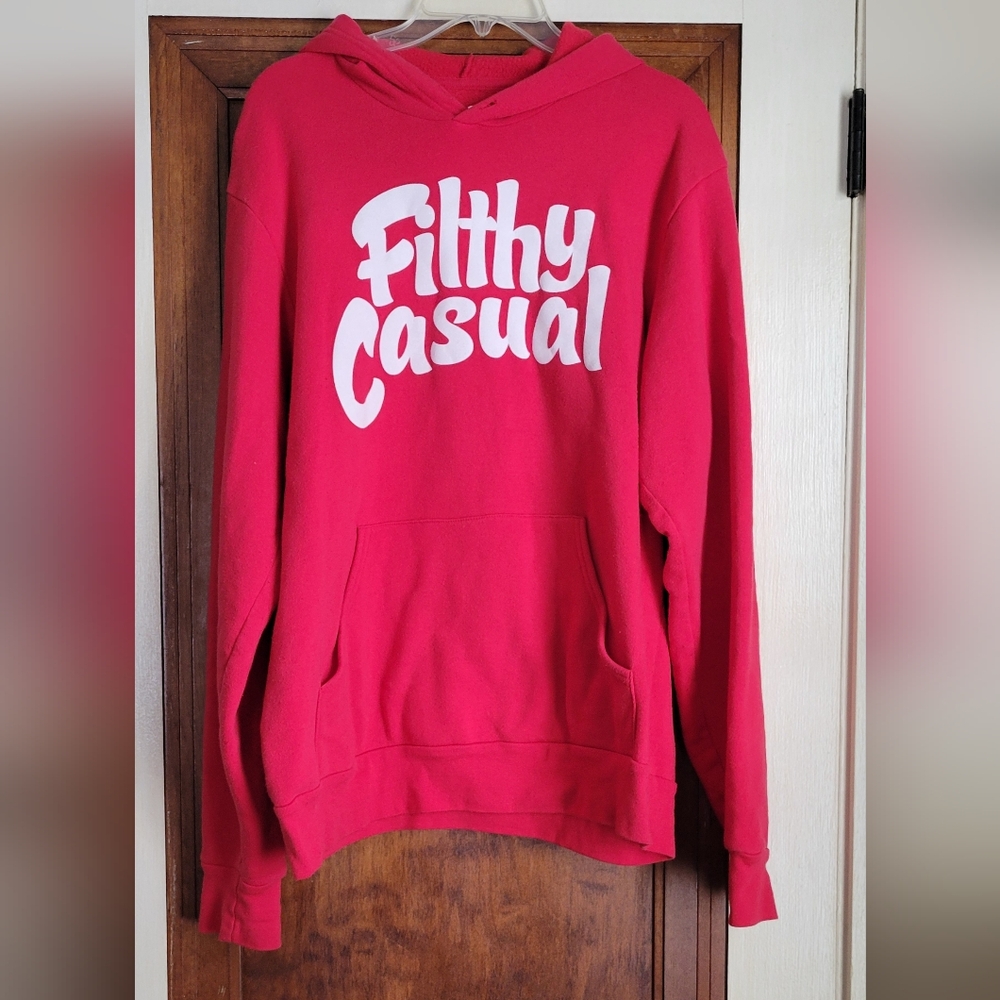 Red Hoodie Filthy Casual #7